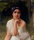 Charles Amable Lenoir Famous Paintings - Pensive